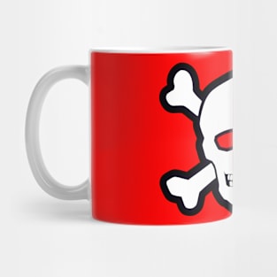 Skull Poison, Black/White/Red Mug